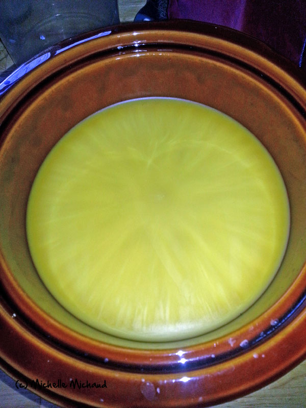 Cleaned beeswax ready to use.