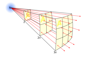 How the inverse square law explains bee poop.
